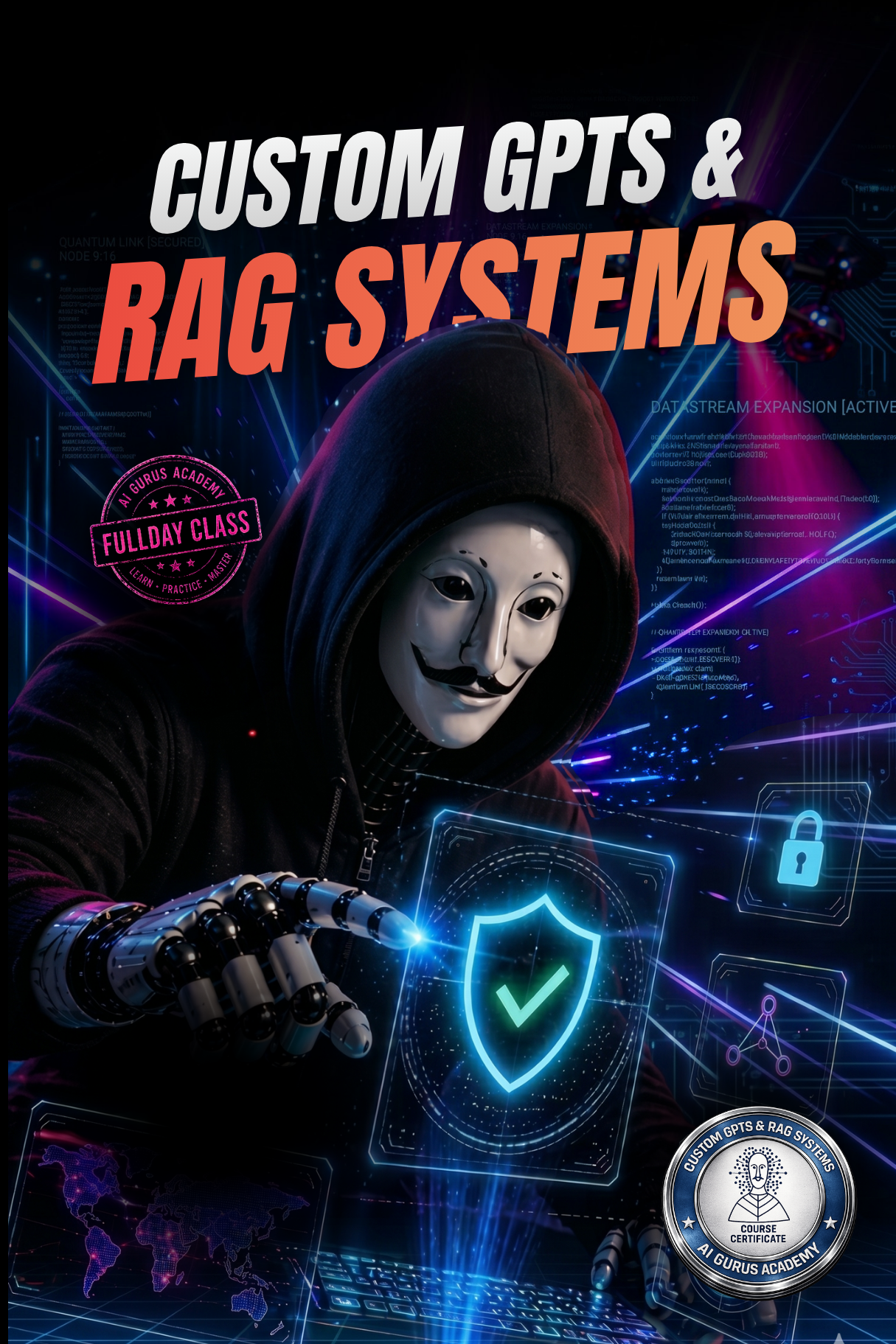 Custom GPTs and RAG Systems course — hands-on tutorial for AI developers on LearnAI.TV
